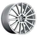 Mandrus - ROTEC - Gunmetal - SILVER W/ MIRROR CUT FACE - 18" x 9.5", 25 Offset, 5x112 (Bolt Pattern), 66.56mm HUB