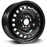 RTX Wheels - Steel Wheel - Black - Black - 16" x 6.5", 40 Offset, 5x114.3 (Bolt Pattern), 64.1mm HUB