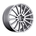 Mandrus - ROTEC - Silver - SILVER WITH MIRROR CUT FACE - 18" x 8.5", 43 Offset, 5x112 (Bolt Pattern), 66.6mm HUB