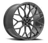 Fittipaldi Sport - FSF12 - Gunmetal - Dark Tint Brushed - 22" x 10.5", 35 Offset, 5x120 (Bolt Pattern), 72.6mm HUB