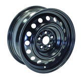RTX Wheels - Steel Wheel - Black - Black - 15" x 6", 40 Offset, 5x100 (Bolt Pattern), 54.1mm HUB