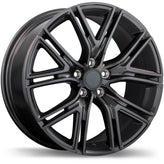 Replika - R222 - Gunmetal - Gloss Gunmetal - 17" x 7.5", 48 Offset, 5x108 (Bolt Pattern), 63.4mm HUB