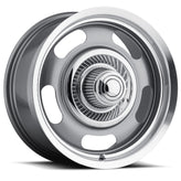 Vision Wheel American Muscle - 55 RALLY - Gunmetal - Gunmetal Machined Lip - 20" x 8.5", 32 Offset, 5x114.3, 120 (Bolt Pattern), 83mm HUB