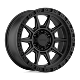 American Racing - AR202 - Black - Cast Iron Black - 17" x 9", -12 Offset, 8x165.1 (Bolt Pattern), 125.1mm HUB