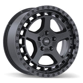 Fast HD - Overland - Black - Gloss Black - 17" x 7", 40 Offset, 5x112 (Bolt Pattern), 72.6mm HUB