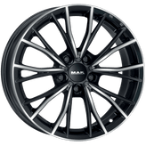 Mak Wheels - MARK - Black - BLACK MIRROR - 18" x 8", 30 Offset, 5x112 (Bolt Pattern), 66.6mm HUB