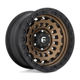 Fuel - D634 ZEPHYR - Bronze - MATTE BRONZE BLACK BEAD RING - 18" x 9", 1 Offset, 5x150 (Bolt Pattern), 110.1mm HUB