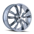 Mazzi - OBSESSION - Chrome - CHROME - 24" x 9.5", 18 Offset, 5x127, 139.7 (Bolt Pattern), 87mm HUB