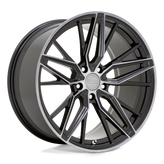 XO Luxury Wheels - ZURICH - Black - Gloss Black with Machined Gloss Dark Tint - 20" x 10.5", 38 Offset, 5x120 (Bolt Pattern), 76.1mm HUB