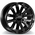 RWC - GM701 - Black - SATIN BLACK - 22" x 10", 18 Offset, 6x139.7 (Bolt Pattern), 78.1mm HUB