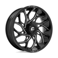 Fuel UTV - D741 RUNNER - Black - GLOSS BLACK MILLED - 20" x 7", 13 Offset, 4x156 (Bolt Pattern), 132mm HUB