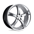 TSW Wheels - JARAMA - Silver - HYPER SILVER WITH MIRROR CUT LIP - 18" x 8", 45 Offset, 5x112 (Bolt Pattern), 72.1mm HUB