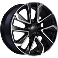 ART - Replica 179 - Black - Gloss Black - Machined Face - 18" x 8", 40 Offset, 5x100 (Bolt Pattern), 54.1mm HUB