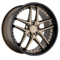 TSW Wheels - PREMIO - Gunmetal - MATTE BRONZE W/ GLOSS BLACK LIP - 19" x 9.5", 2 Offset, 5x120 (Bolt Pattern), 76.1mm HUB