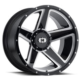 Vision Wheel HD - 390 EMPIRE - Black - GLOSS BLACK MILLED SPOKE - 18" x 9", 18 Offset, 5x114.3 (Bolt Pattern), 83mm HUB