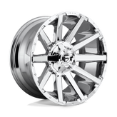 Fuel - D614 CONTRA - Polished - CHROME PLATED - 20" x 9", 20 Offset, 6x135, 139.7 (Bolt Pattern), 106.1mm HUB