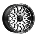 MSA Offroad Wheels - M38 BRUTE - Black - GLOSS BLACK MACHINED - 14" x 7", 10 Offset, 4x137 (Bolt Pattern), 112.1mm HUB