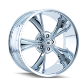 Ridler - 695 - Chrome - CHROME - 18" x 8", 0 Offset, 5x127 (Bolt Pattern), 83.8mm HUB