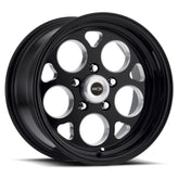 Vision Wheel American Muscle - 561 SPORT MAG - Black - Gloss Black with Milled Windows - 15" x 10", -25 Offset, 5x120.65 (Bolt Pattern), 83.1mm HUB