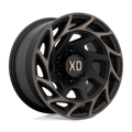 XD Series - XD860 ONSLAUGHT - Black - SATIN BLACK WITH BRONZE TINT - 20" x 10", -18 Offset, 8x165.1 (Bolt Pattern), 125.1mm HUB