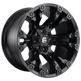 Fuel - D560 VAPOR - Gunmetal - MATTE BLACK - 17" x 10", -18 Offset, 8x170 (Bolt Pattern), 125.1mm HUB