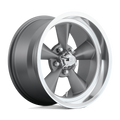 US Mag - U102 STANDARD - Gunmetal - MATTE GUN METAL - 17" x 8", 1 Offset, 5x120.65 (Bolt Pattern), 72.6mm HUB