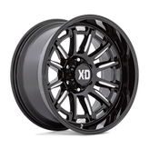 XD Series - XD865 PHOENIX - Black - GLOSS BLACK MILLED - 20" x 9", 18 Offset, 6x135 (Bolt Pattern), 87.1mm HUB