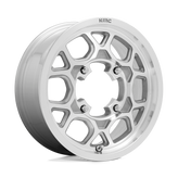 KMC Powersports - KS133 MESA LITE - Silver - MACHINED - 15" x 6", 38 Offset, 4x156 (Bolt Pattern), 115.1mm HUB