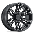 Black Rhino - ASAGAI - Black - Matte Black & Machined with Stainless Bolts - 17" x 8.5", 0 Offset, 5x139.7 (Bolt Pattern), 78.1mm HUB