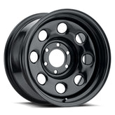 Vision Wheel HD - 85 SOFT 8 - STEEL WHEEL - Black - Gloss Black - 17" x 9", -12 Offset, 6x135 (Bolt Pattern), 88.9mm HUB