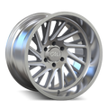 Cali Off-Road - PURGE - Silver - BRUSHED & CLEAR COATED - 24" x 14", -76 Offset, 6x139.7 (Bolt Pattern), 106mm HUB