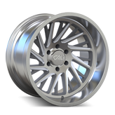 Cali Off-Road - PURGE - Silver - BRUSHED & CLEAR COATED - 24" x 14", -76 Offset, 6x139.7 (Bolt Pattern), 106mm HUB