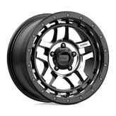 KMC Wheels - KM540 RECON - Black - SATIN BLACK MACHINED - 17" x 8.5", 18 Offset, 5x127 (Bolt Pattern), 71.5mm HUB