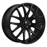 Dai Alloys - Autobahn - Black - Satin Black - 18" x 8", 35 Offset, 5x120 (Bolt Pattern), 72.6mm HUB