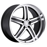 Mandrus - MANNHEIM - Gunmetal - GUNMETAL W/ MIRROR CUT FACE & LIP - 22" x 9", 39 Offset, 5x112 (Bolt Pattern), 66.56mm HUB