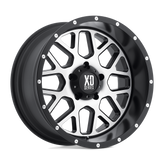 XD Series - XD820 GRENADE - Black - SATIN BLACK MACHINED FACE - 18" x 9", 18 Offset, 6x139.7 (Bolt Pattern), 106.1mm HUB