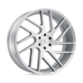 Status Wheels - JUGGERNAUT - Silver - Silver with Brushed Machined Face - 24" x 9.5", 30 Offset, 5x120 (Bolt Pattern), 76.1mm HUB