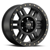 Vision Wheel Off-Road - 398 MANX - Black - Matte Black - 16" x 8", 0 Offset, 6x139.7 (Bolt Pattern), 110mm HUB
