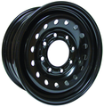 RTX Wheels - Steel Wheel - Black - Black - 16" x 6.5", 28 Offset, 8x165.1 (Bolt Pattern), 117mm HUB