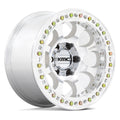 KMC Wheels - KM237 RIOT BEADLOCK - Silver - MACHINED - 17" x 8.5", 0 Offset, 5x127 (Bolt Pattern), 71.5mm HUB