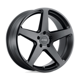 Petrol Wheels - P2C - Black - SEMI GLOSS BLACK - 16" x 7", 40 Offset, 5x112 (Bolt Pattern), 66.6mm HUB