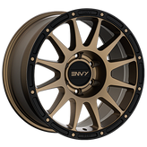 Envy Wheels - FFT8BZ - Bronze - BRONZE / BLACK LIP - 17" x 8.5", 10 Offset, 6x139.7 (Bolt Pattern), 78.1mm HUB