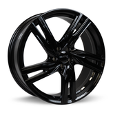 RTX Wheels - Gothenburg - Black - Gloss Black - 20" x 8", 45 Offset, 5x108 (Bolt Pattern), 63.4mm HUB