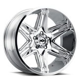 Vision Wheel Off-Road - 363 RAZOR - Chrome - Chrome - 22" x 12", -51 Offset, 6x139.7 (Bolt Pattern), 106.2mm HUB