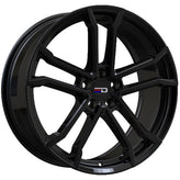 Euro Design - Monaco - Black - Gloss Black - 17" x 7.5", 42 Offset, 5x100 (Bolt Pattern), 54.1mm HUB