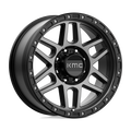 KMC Wheels - KM544 MESA - Black - SATIN BLACK WITH GRAY TINT - 20" x 9", 18 Offset, 8x165.1 (Bolt Pattern), 125.1mm HUB