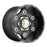 Moto Metal - MO977 LINK - Black - Satin Black - 18" x 10", -24 Offset, 6x135, 139.7 (Bolt Pattern), 106.1mm HUB