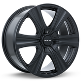 RTX Wheels - Aspen - Black - Satin Black - 17" x 8", 35 Offset, 5x114.3, 127 (Bolt Pattern), 73.1mm HUB