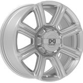 Wildland - Hurricane - Silver - Silver - 18" x 8", 18 Offset, 5x127, 139.7 (Bolt Pattern), 77.8mm HUB