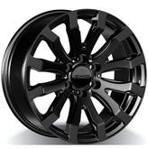 RWC - FO701 - Black - SATIN BLACK - 22" x 10", 18 Offset, 6x135 (Bolt Pattern), 87.1mm HUB